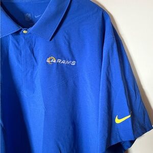 Nike NFL LA Rams Blue 3xl  Men's On Field Polo Shirt